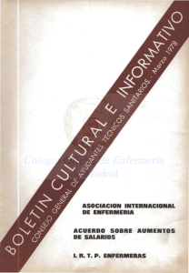Marzo 1978 en PDF - CODEM. Ilustre Colegio Oficial de Enfermería