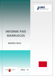 informe país marruecos - Instituto de Fomento de la Región de Murcia