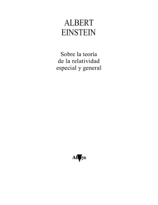 Albert Einstein - Sobre la Teoría de la Relatividad