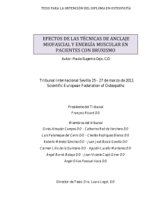 efectos de las técnicas de anclaje miofascial y energía muscular en