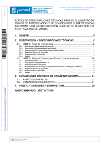 Pliego de Prescripciones Técnicas (825 Kbytes pdf)