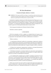 Participación institucional - Confederación Canaria de Empresarios