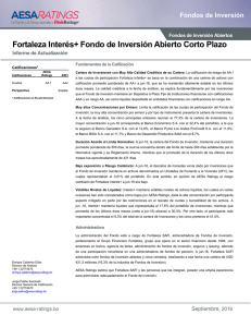 Fortaleza Interés+ Fondo de Inversión Abierto Corto Plazo