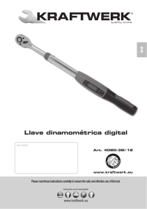 Llave dinamométrica digital