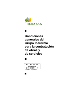 Condiciones generales del Grupo Iberdrola para la contratación de