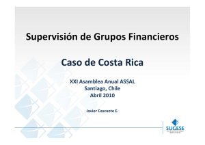 Supervisión de Grupos Financieros - Superintendencia de Valores y