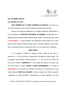 Sentencia n° 1384-F-2011 08:55 10/11/2011 - Poder