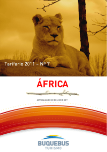 áfrica - Buquebus Turismo