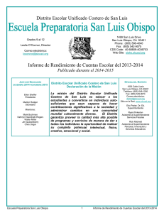 Publicado durante el 2014-2015 - San Luis Coastal Unified School