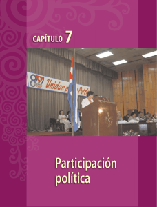 Participación política - Oficina Nacional de Estadísticas. Cuba