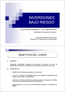 inversiones bajo riesgo - Universidad Nacional de Colombia : Sede