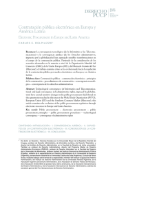 Contratación pública electrónica en Europa y América Latina