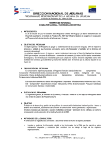 TDR Comunicacion Interna - Dirección Nacional de Aduanas