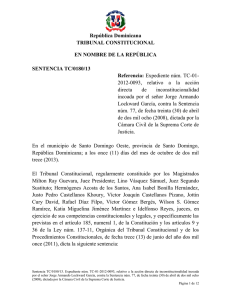 Sentencia TC 0180-13 C - Tribunal Constitucional de la