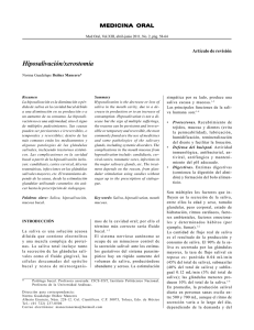 Hiposalivación/xerostomía