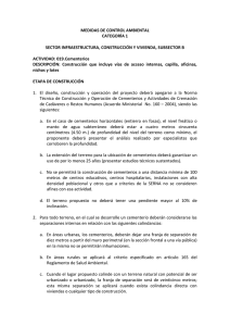 MEDIDAS DE CONTROL AMBIENTAL CATEGORÍA 1 SECTOR