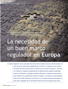 La necesidad de un buen marco regulador en Europa