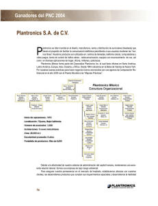 Plantronics SA de CV - Premio Nacional de Calidad
