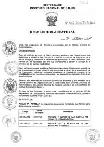 resolucion jefatural - Instituto Nacional de Salud