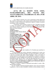 Acta Pleno 29 abril 2015 - Ayuntamiento de Santa Marina del Rey