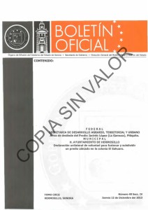 contenido - Boletín Oficial - Gobierno del Estado de Sonora