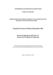 Guamán Carrasco Paulina Alexandra, MD. Bernardo Ejgenberg, MD