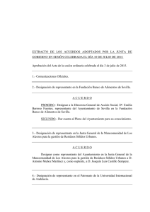Acuerdos de 10 de julio - Ayuntamiento de Sevilla
