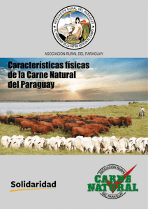 Características físicas de la Carne Natural del Paraguay