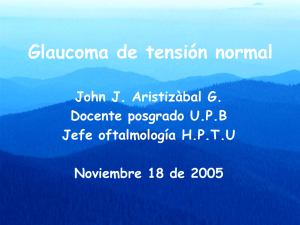 Glaucoma de tensión normal