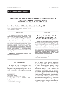 The impact of conditional cash transfers on health status: the