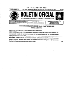 BOLETIN OFICIAL - Gobierno del Estado de Baja California Sur