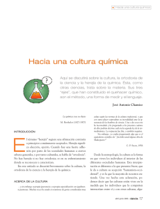 Hacia una cultura química - Revista Ciencia