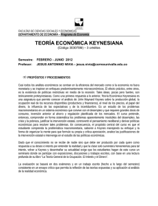 303075m - teoría económica keynesiana