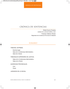 crónica de sentencias - Junta de Castilla y León