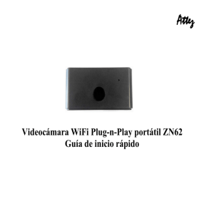 Videocámara WiFi Plug-n-Play portátil ZN62 Guía de