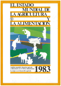El estado mundial de la agricultura y la alimentación, 1983