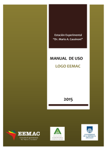 manual de uso - Estación Experimental "Dr. Mario A. Cassinoni"
