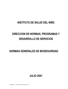 direccion de normas, programas y - INSN Instituto Nacional de