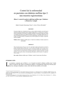 Control de la enfermedad en pacientes con diabetes mellitus tipo 2