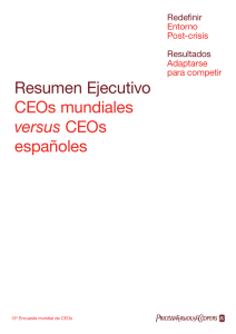 Resumen Ejecutivo CEOs mundiales versus CEOs españoles