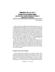 IMPERIO DE LA LEY Y CONSTITUCIONALISMO.