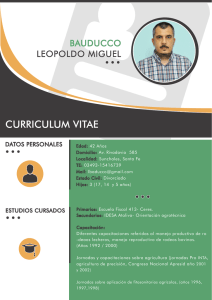 curriculum vitae - Municipalidad de Sunchales