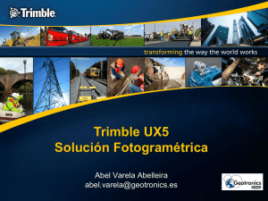 Trimble UX5 Solución Fotogramétrica