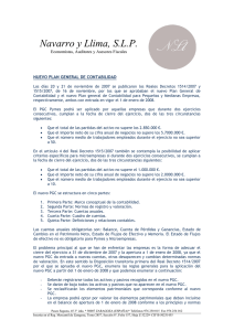 nuevo plan general de contabilidad - Navarro y Llima SLP