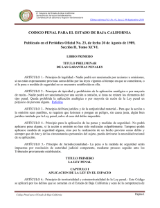 Código Penal para el Estado de Baja California