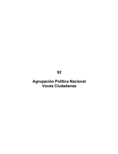 Agrupacion Politica Nacional Voces Ciudadanas