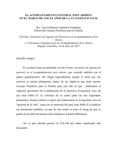 EL ACOMPAÑAMIENTO PASTORAL POST ABORTO EN EL