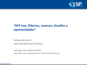 AFP hoy: Dilemas, desafíos, oportunidades