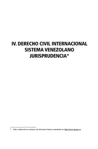 iv. derecho civil internacional sistema venezolano