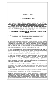 Acuerdo No. 0018 del 4 de febrero de 2015 Concurso área